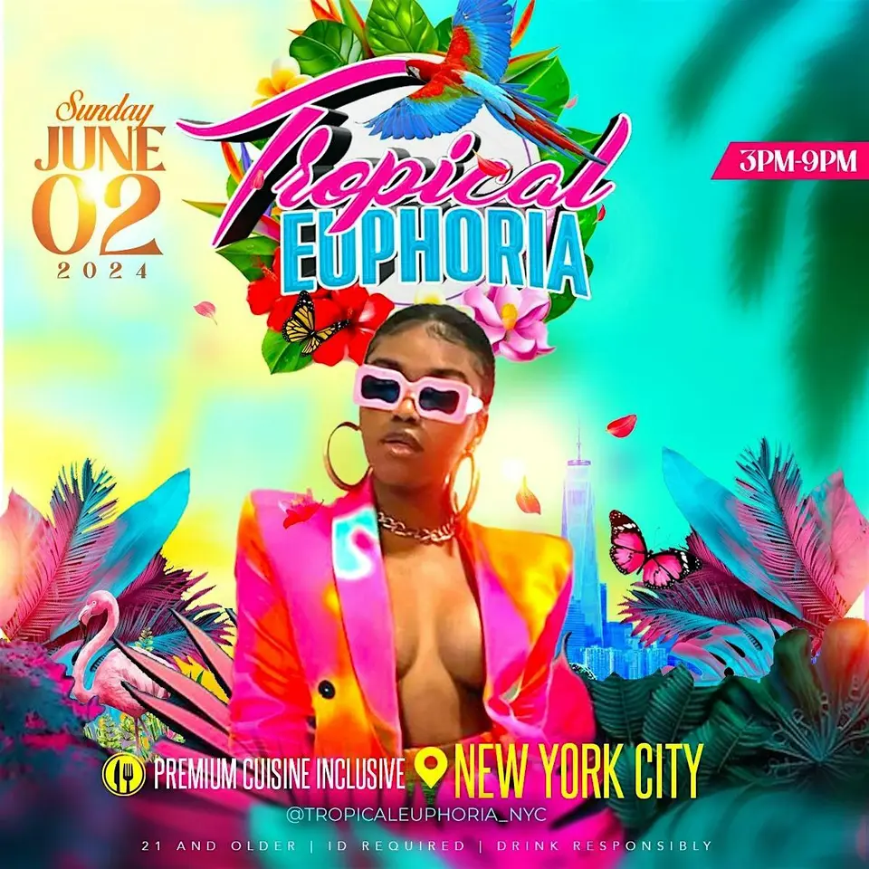 Tropical Euphoria Day Party flyer or graphic.
