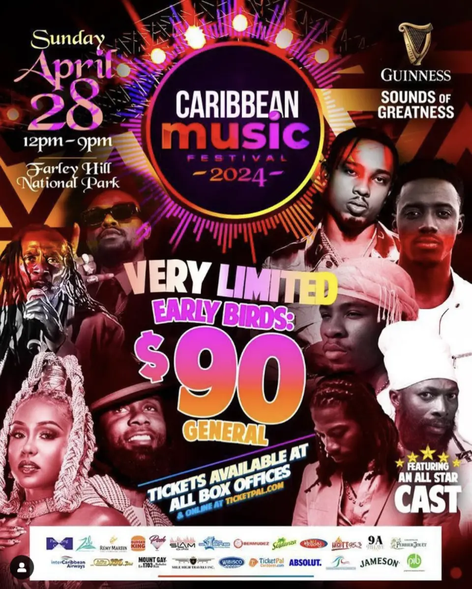 Caribbean Music Festival flyer or graphic.