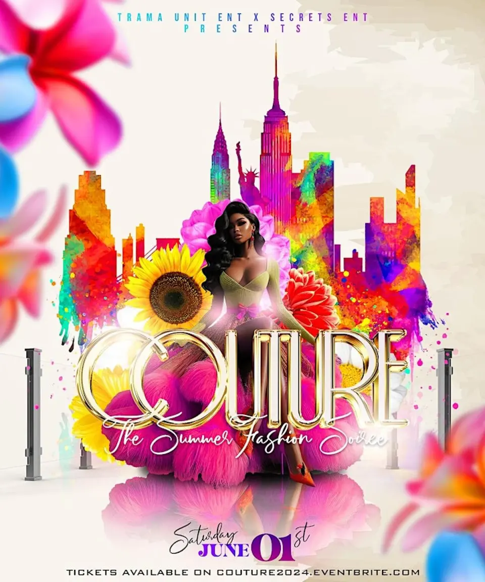 Couture flyer or graphic.