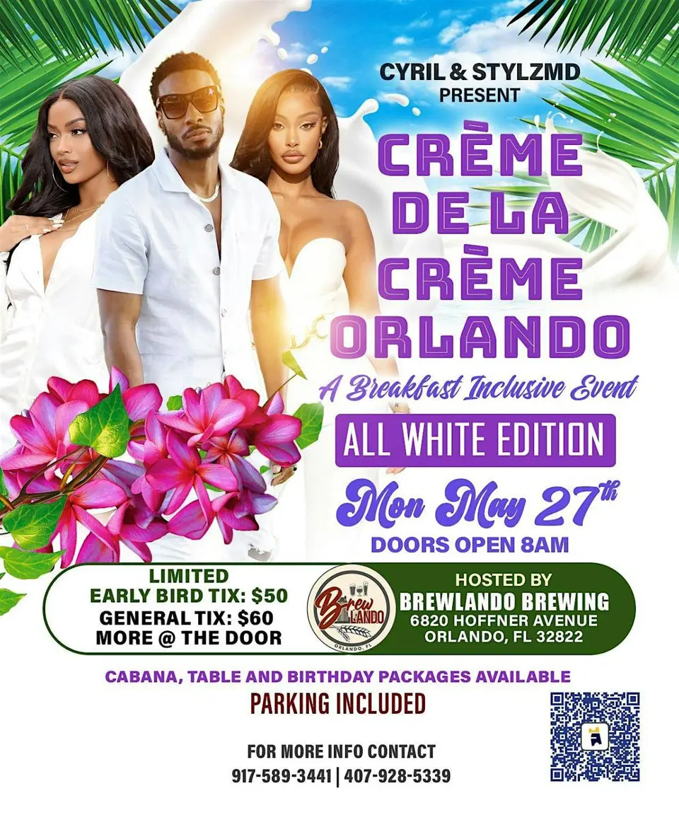 Creme De La Creme flyer or graphic.