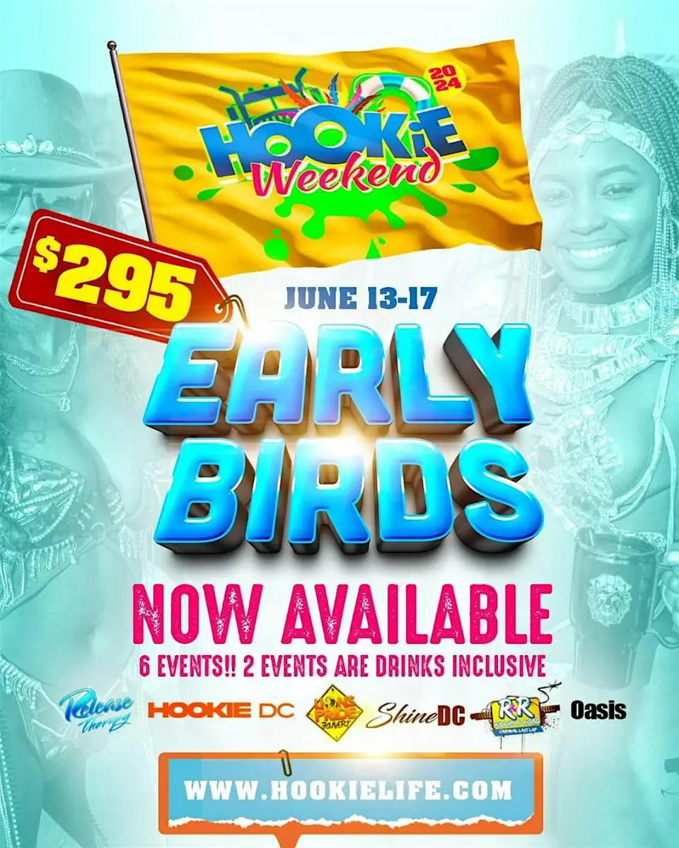 Hookie Weekend Package (2024) flyer or graphic.