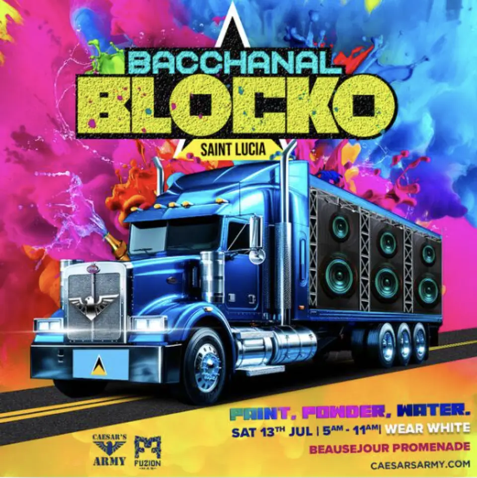 Bacchanal Blocko flyer or graphic.