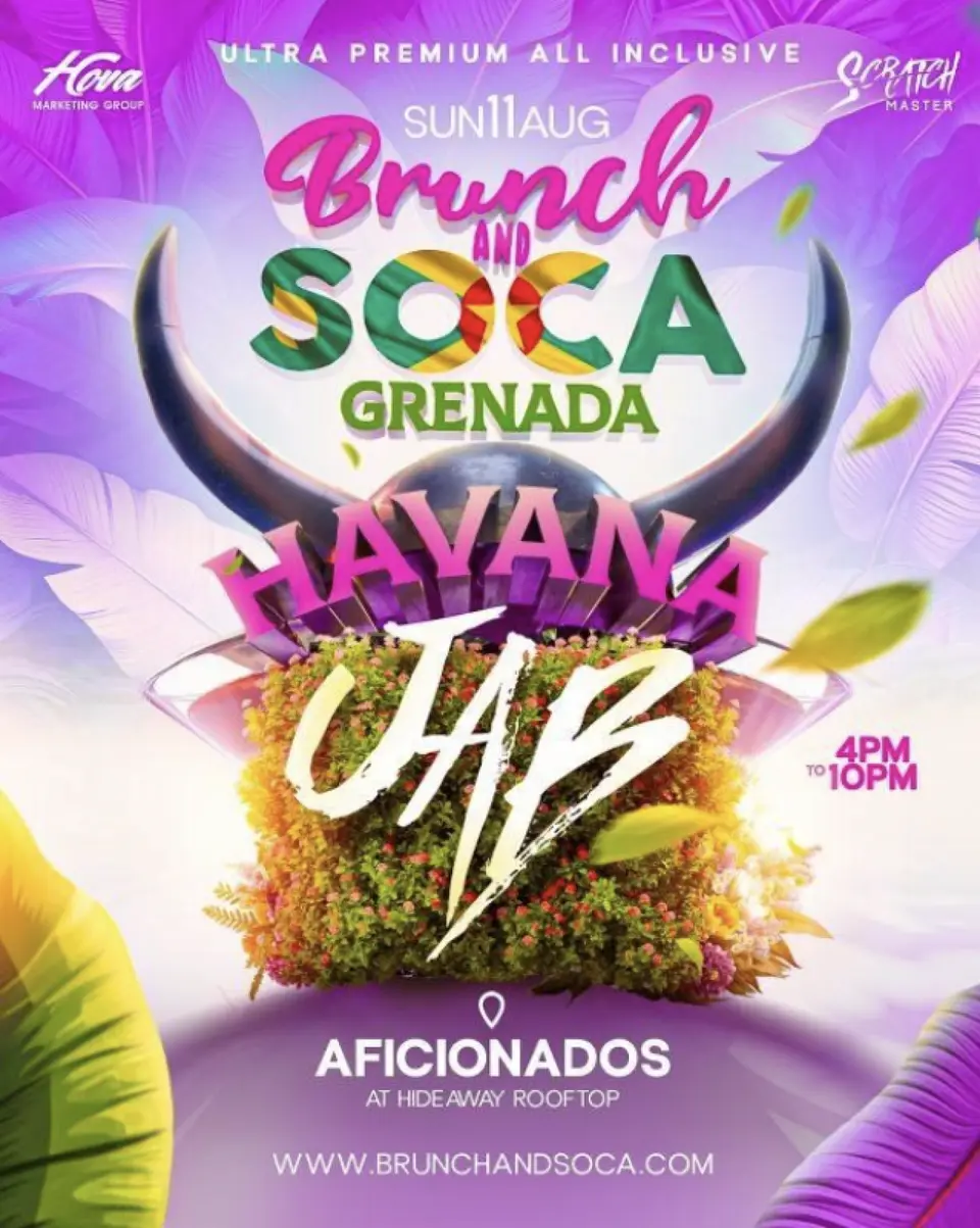 Brunch And Soca - Havana Jab flyer or graphic.