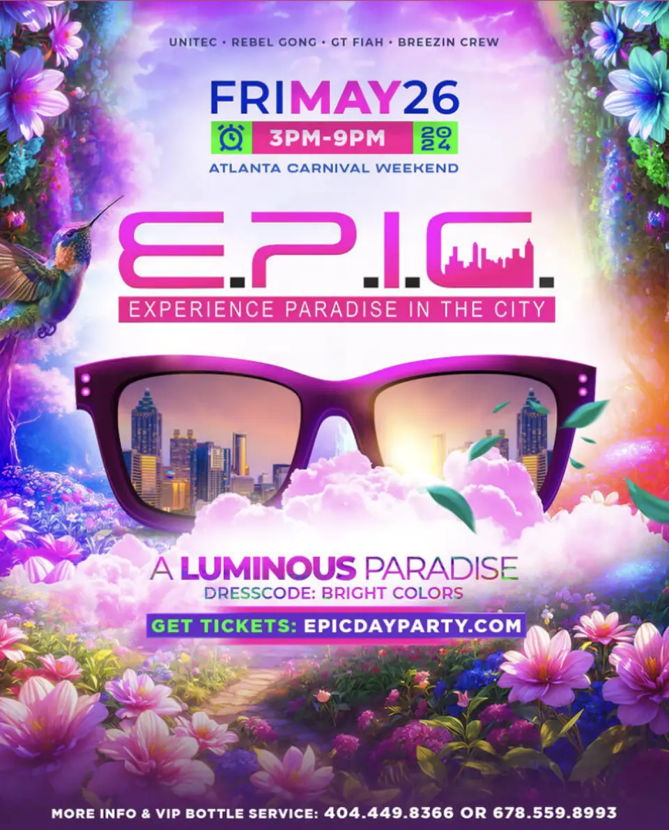 EPIC - Luminous Paradise flyer or graphic.