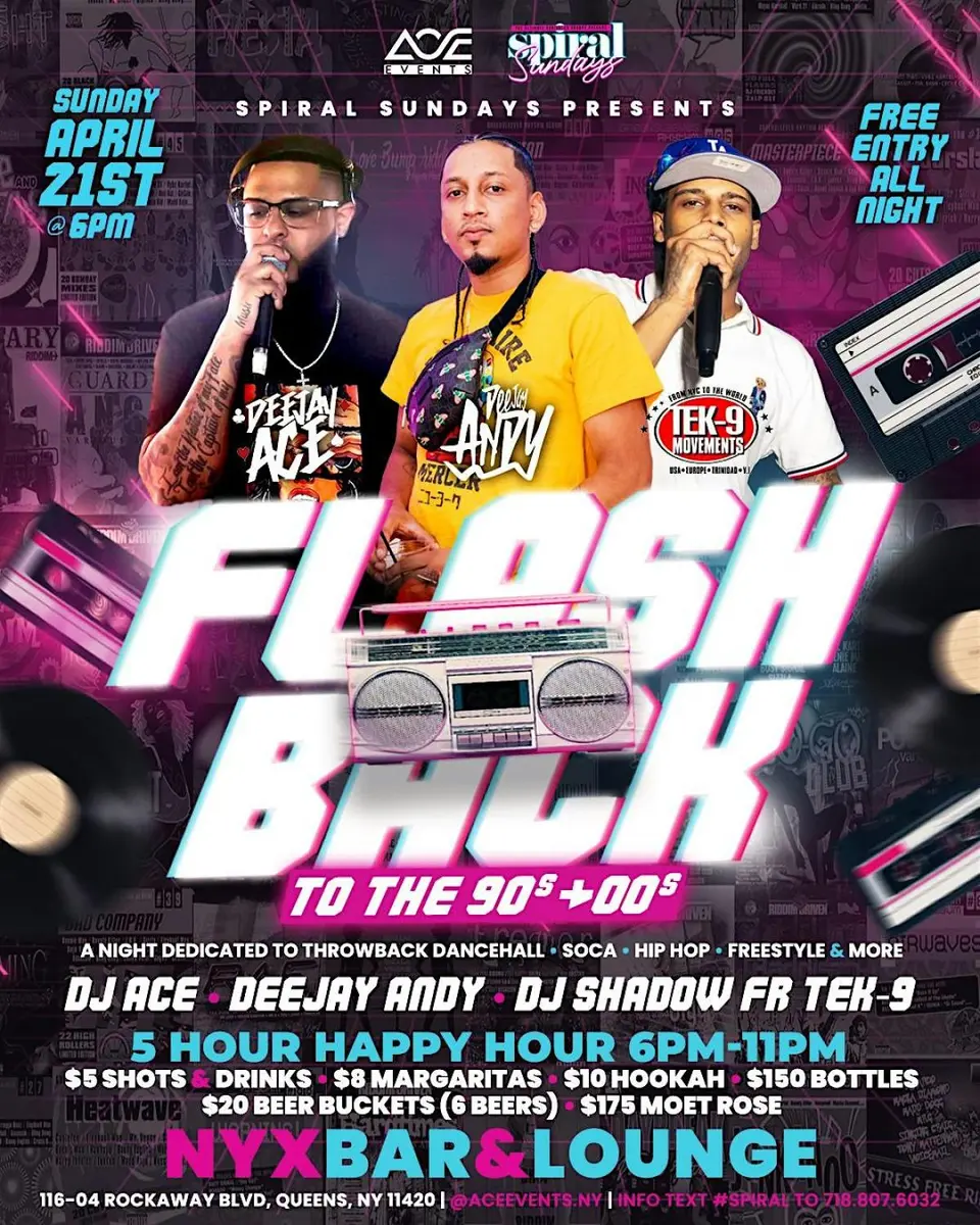 Flashback flyer or graphic.
