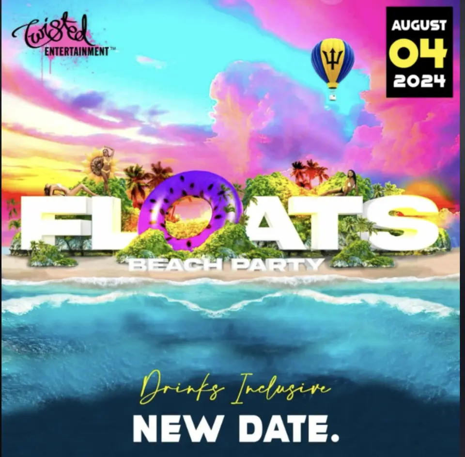 Floats Beach Party flyer or graphic.