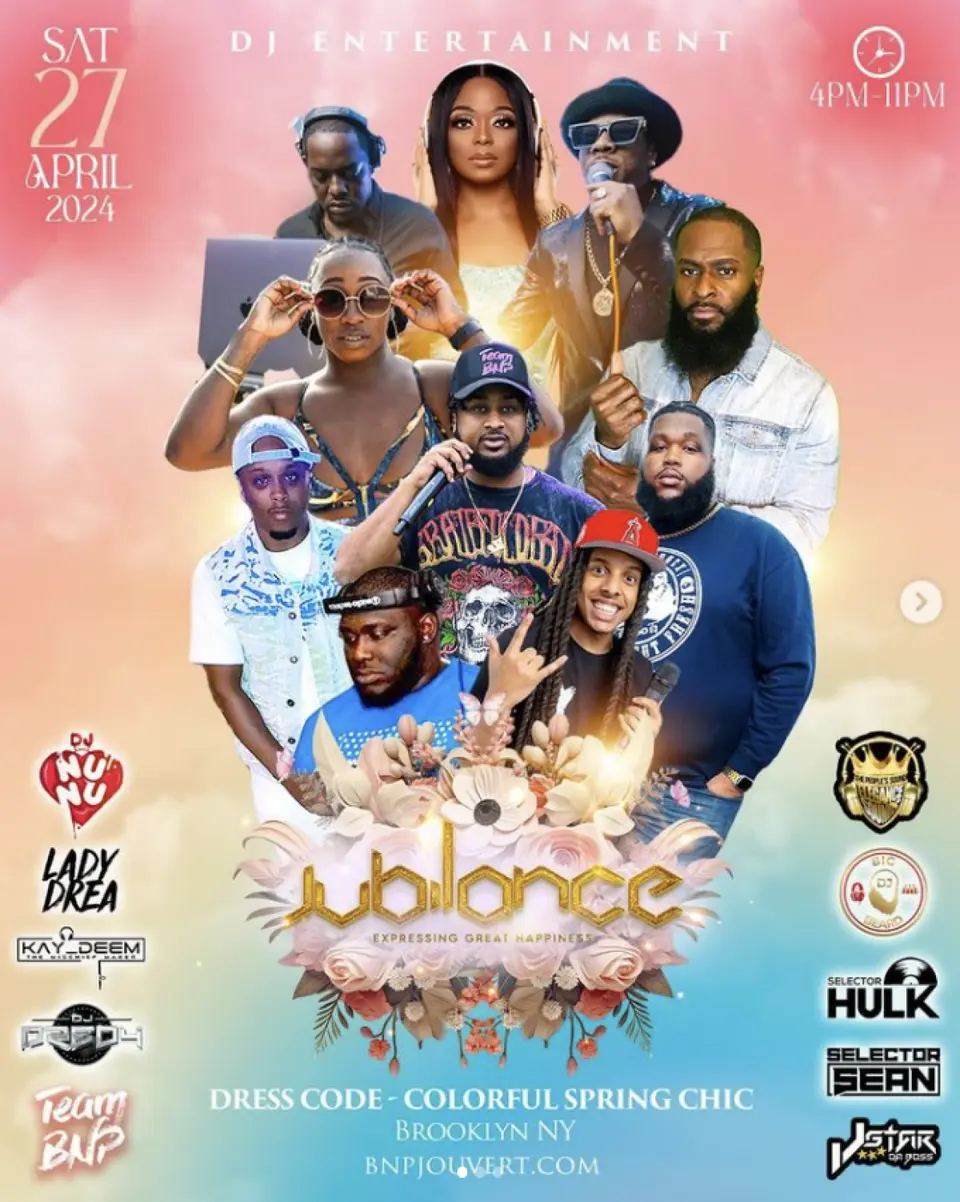 Jubilance flyer or graphic.