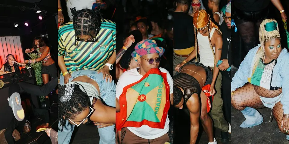 Out N Bad: Blessed | Queer Caribbean Bashment flyer or graphic.