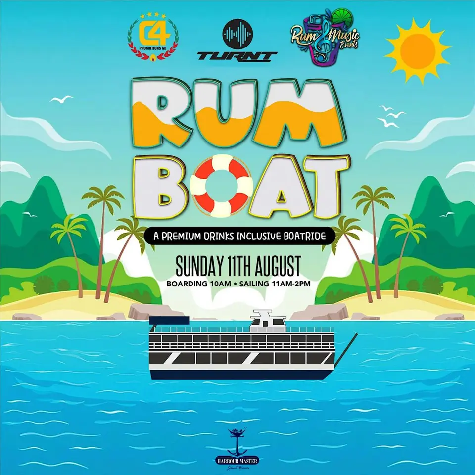 Rum Boat flyer or graphic.