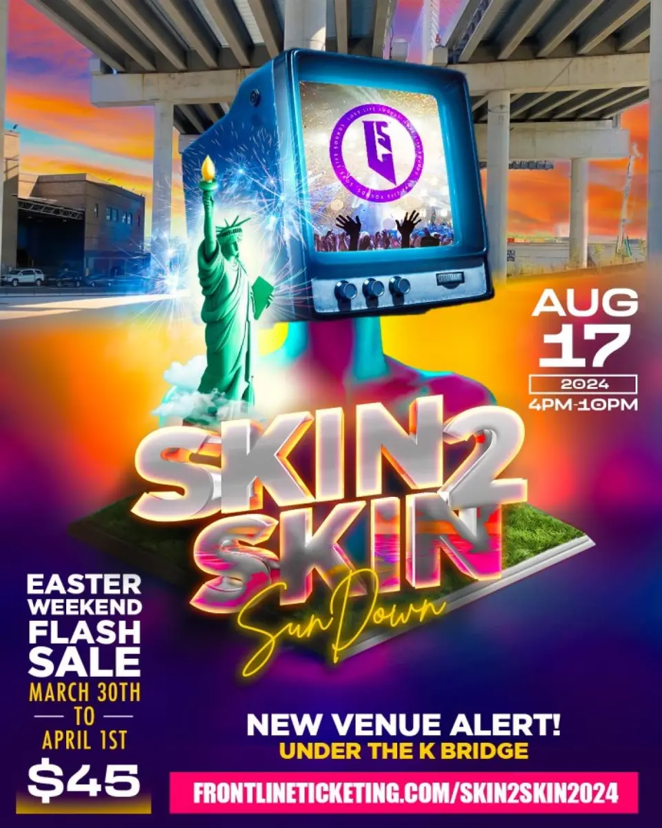 Skin2Skin “Sun Down” flyer or graphic.