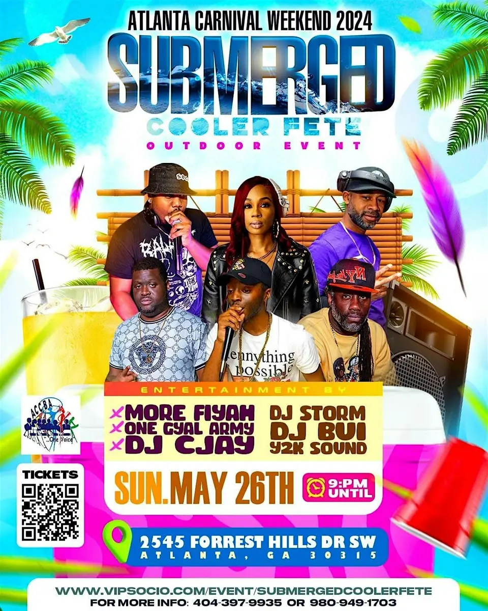 Submerged Cooler Fete flyer or graphic.