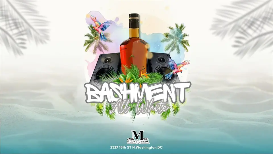 Bashment 4th Installment All White Fete flyer or graphic.