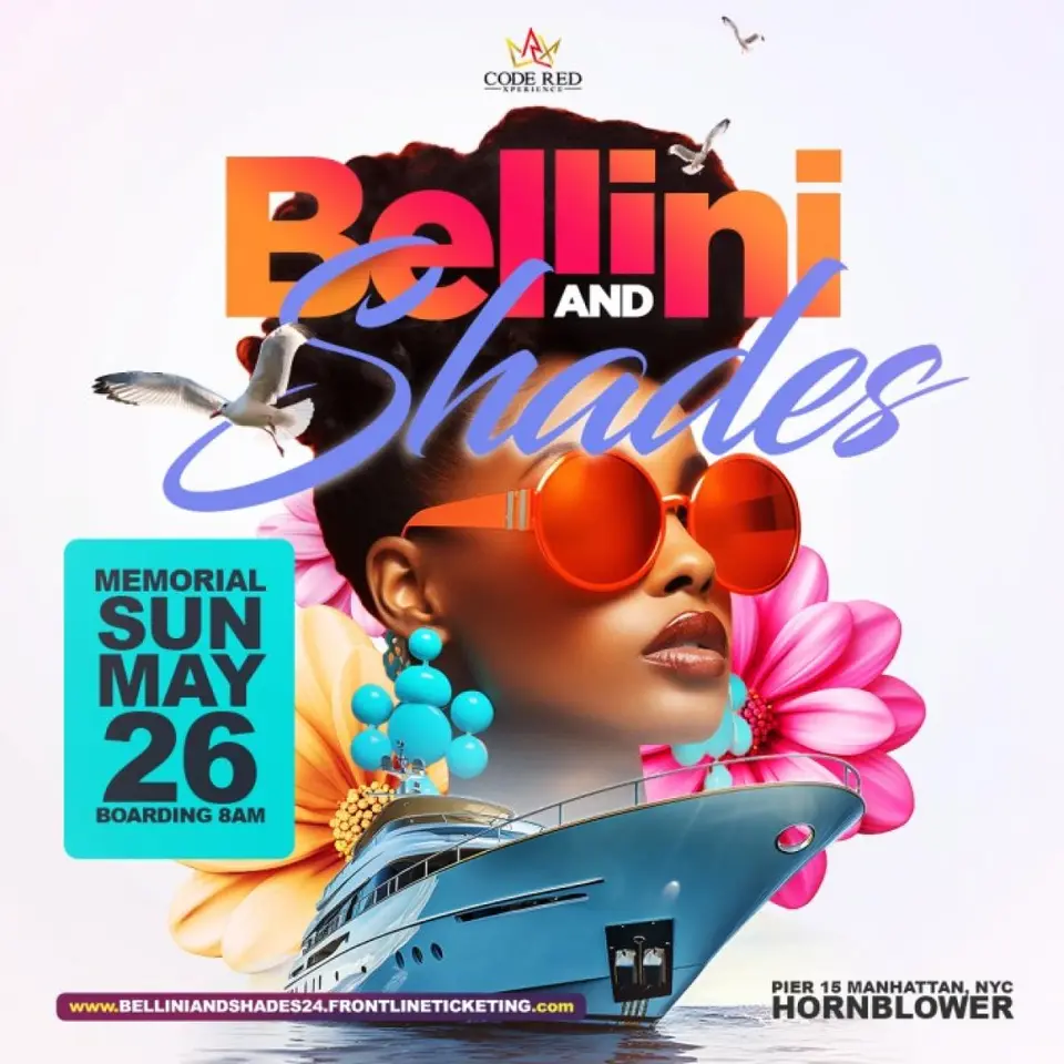 Bellini & Shades flyer or graphic.