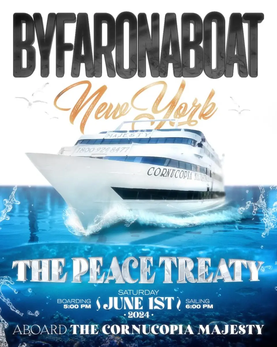 BYFAROnABoat: The Peace Treaty flyer or graphic.