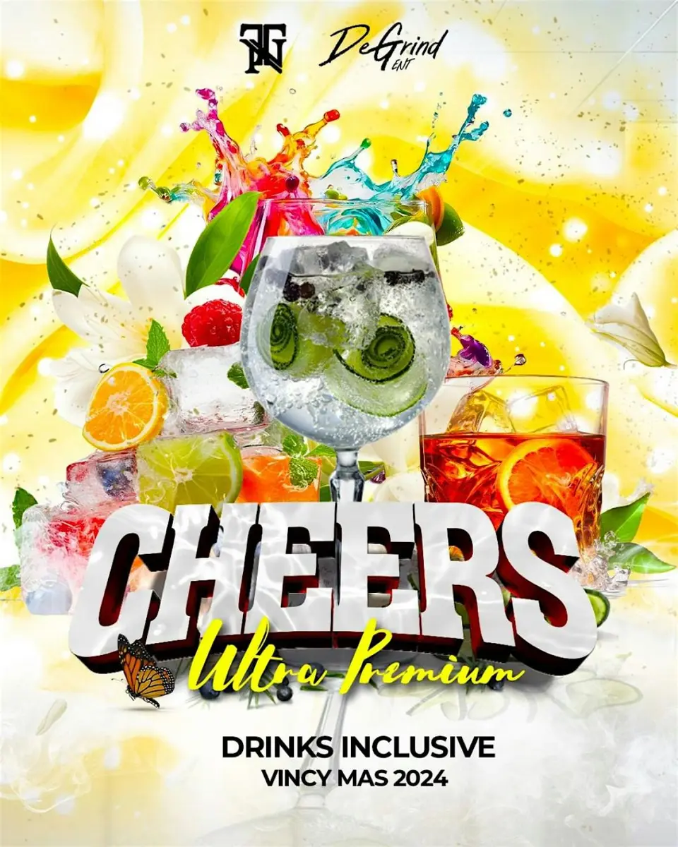 Cheers flyer or graphic.