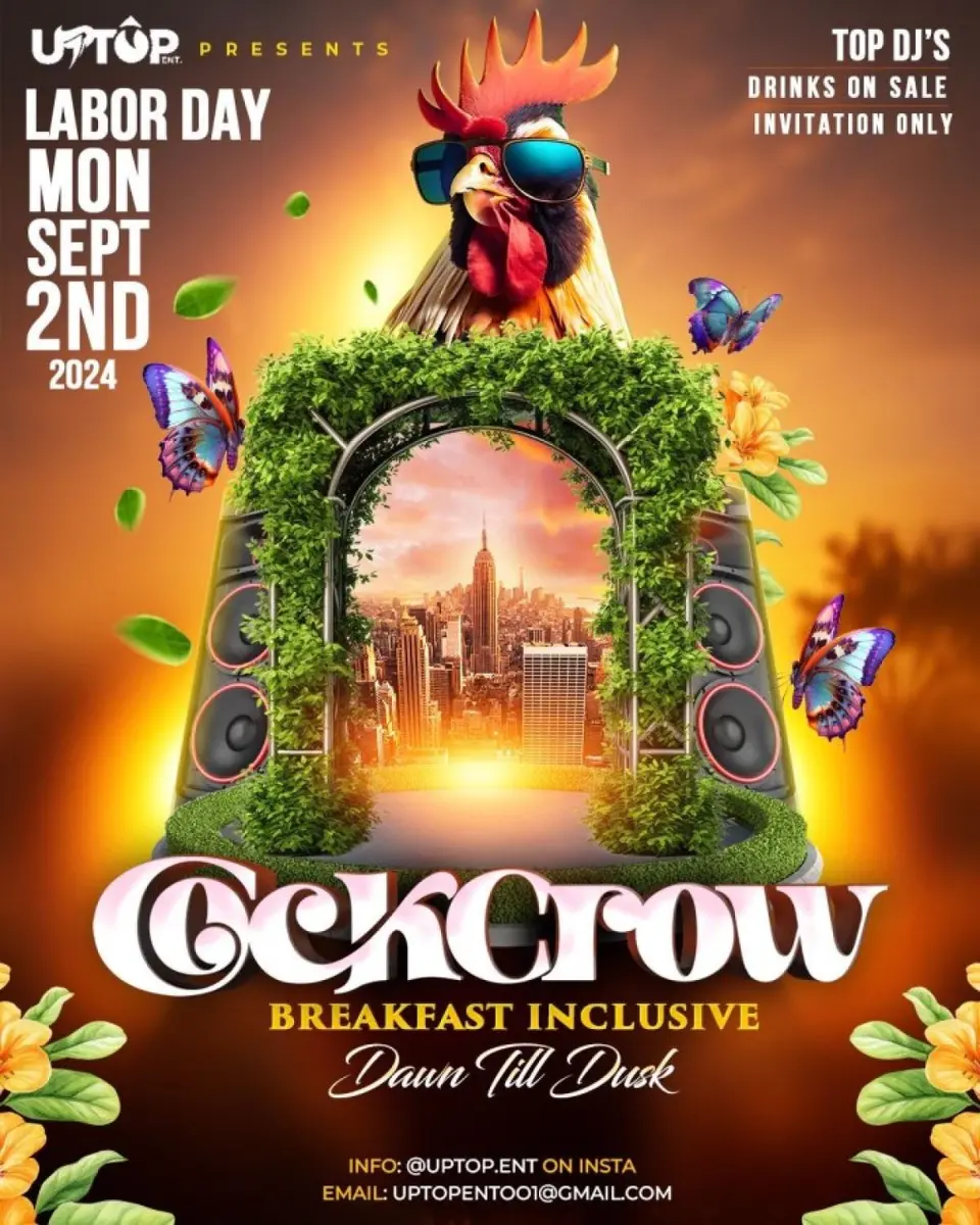 CockCrow "Dawn Till Dusk" flyer or graphic.