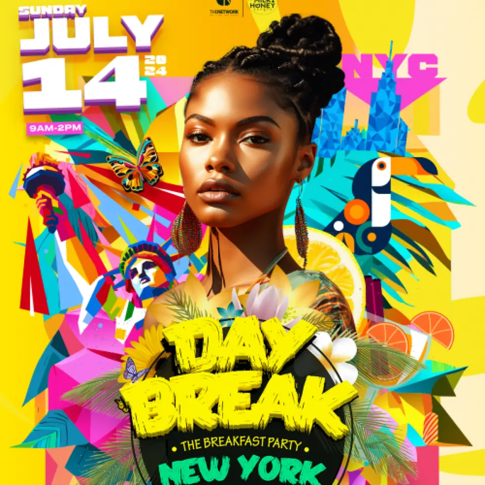 Day Break Breakfast  Party  flyer or graphic.