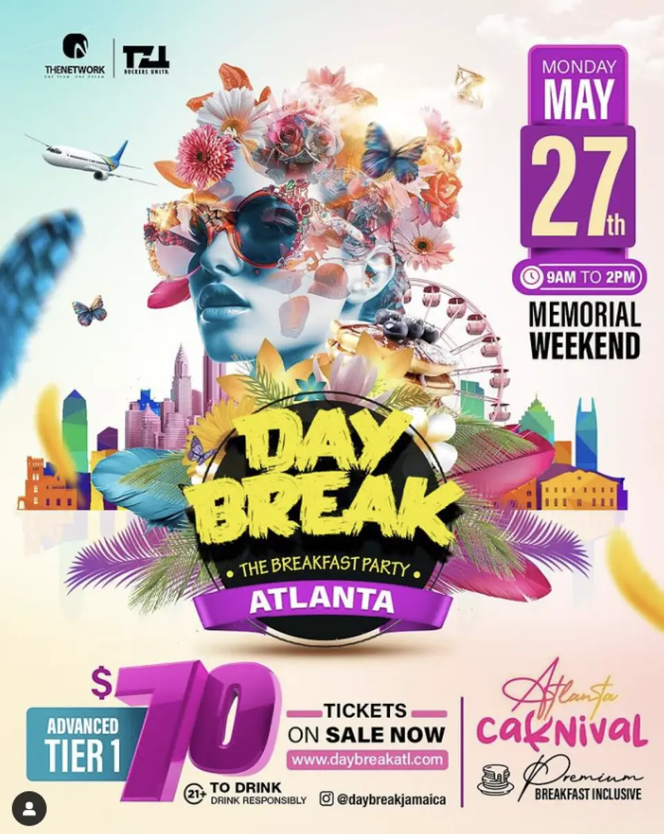 Day Break - Premium Breakfast Party  flyer or graphic.