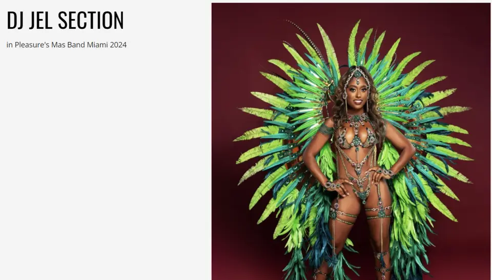 DJ Jel Section | Miami Carnival flyer or graphic.