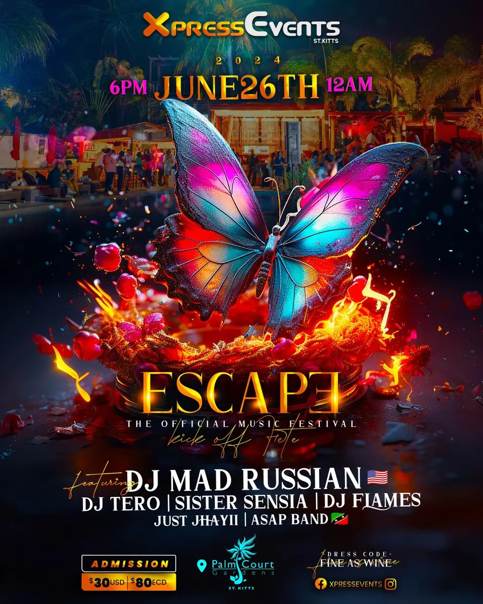 Escape flyer or graphic.