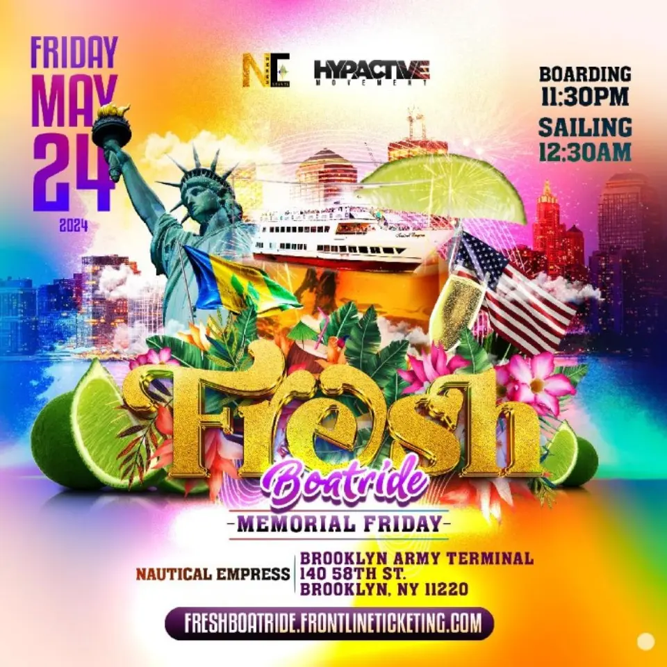 Fresh Boat Ride flyer or graphic.