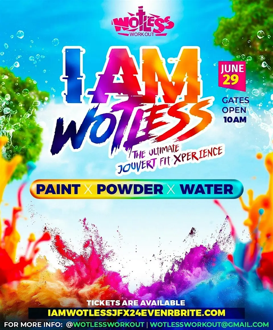 I Am Wotless JFX  flyer or graphic.