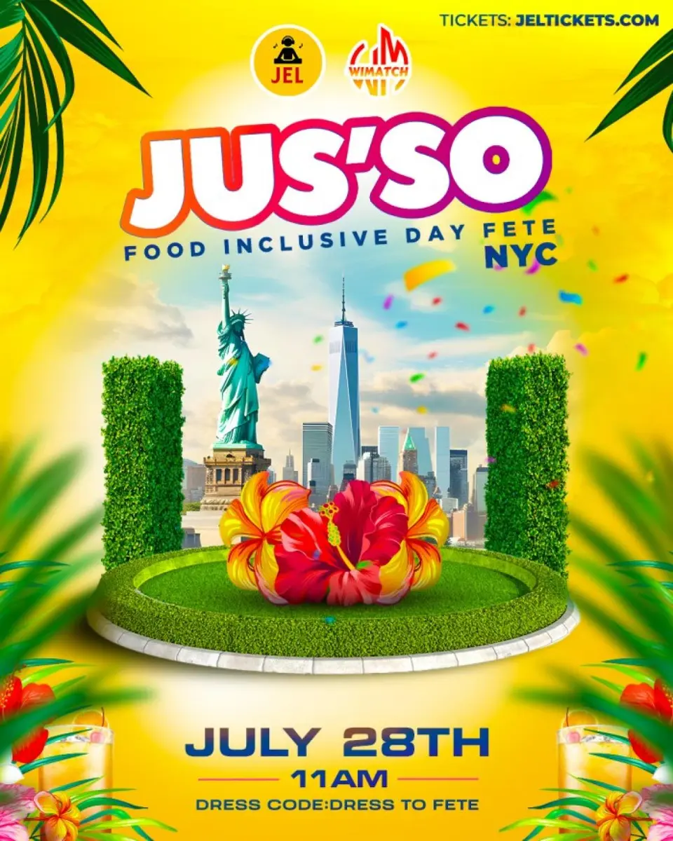 Jus'So Food Inclusive Day Fete flyer or graphic.