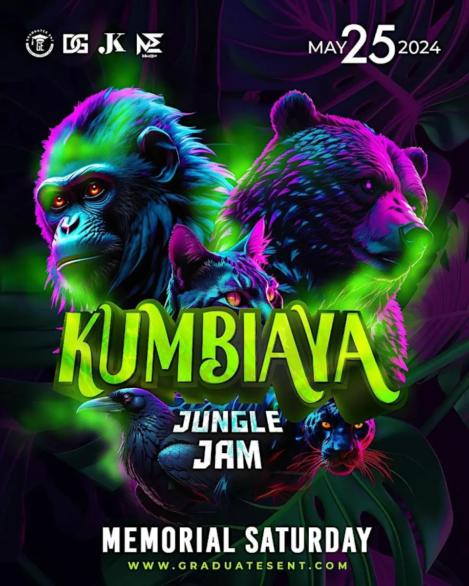 Kumbiaya "Jungle Jam" flyer or graphic.