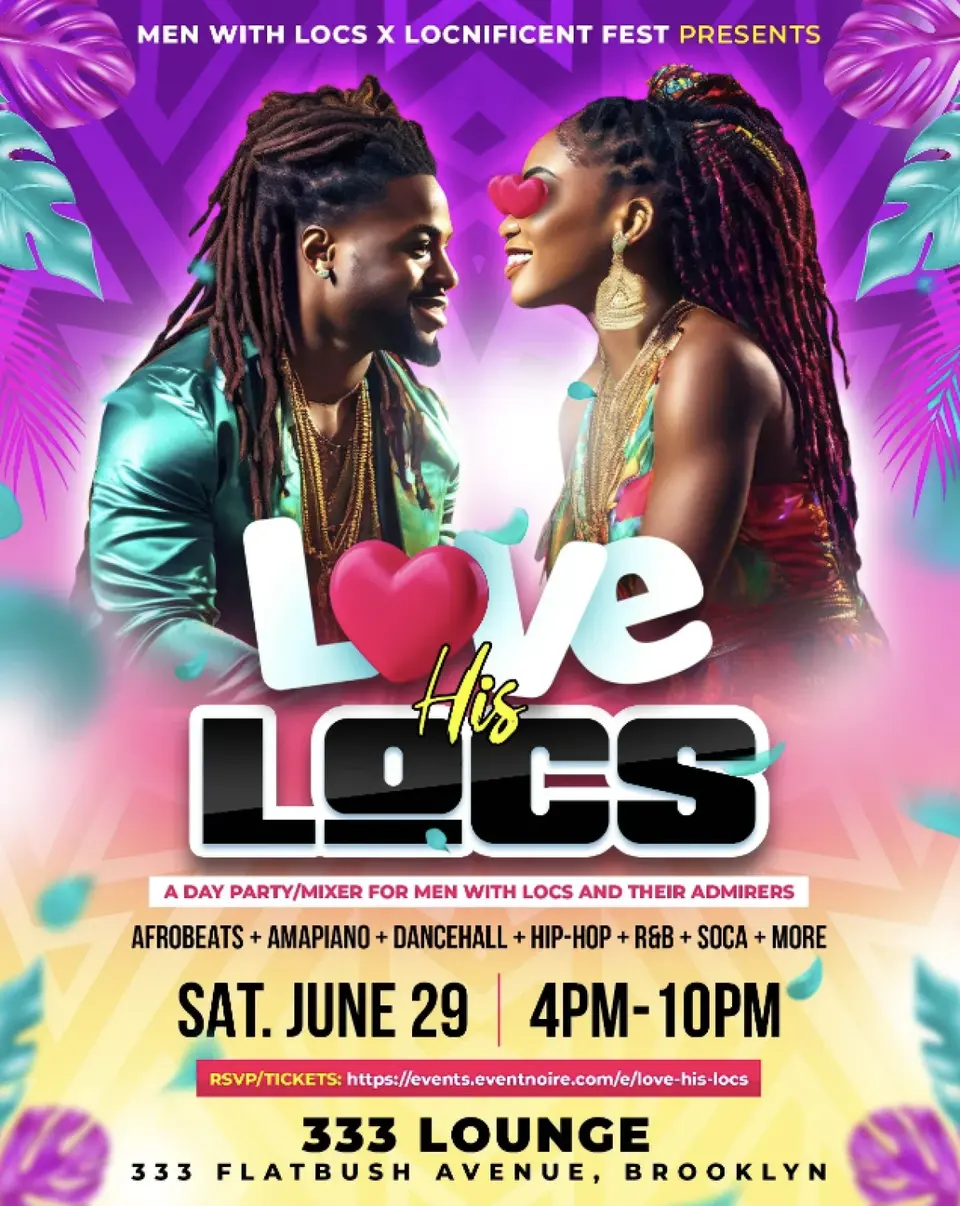 Love His Locs flyer or graphic.