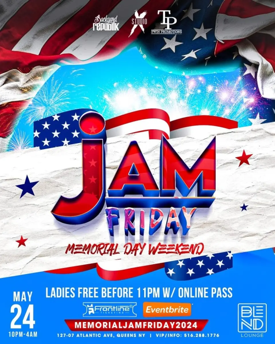 Memorial Jam Friday flyer or graphic.