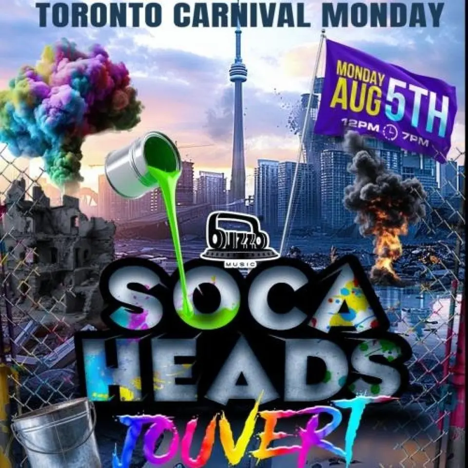 Soca Heads J'ouvert flyer or graphic.