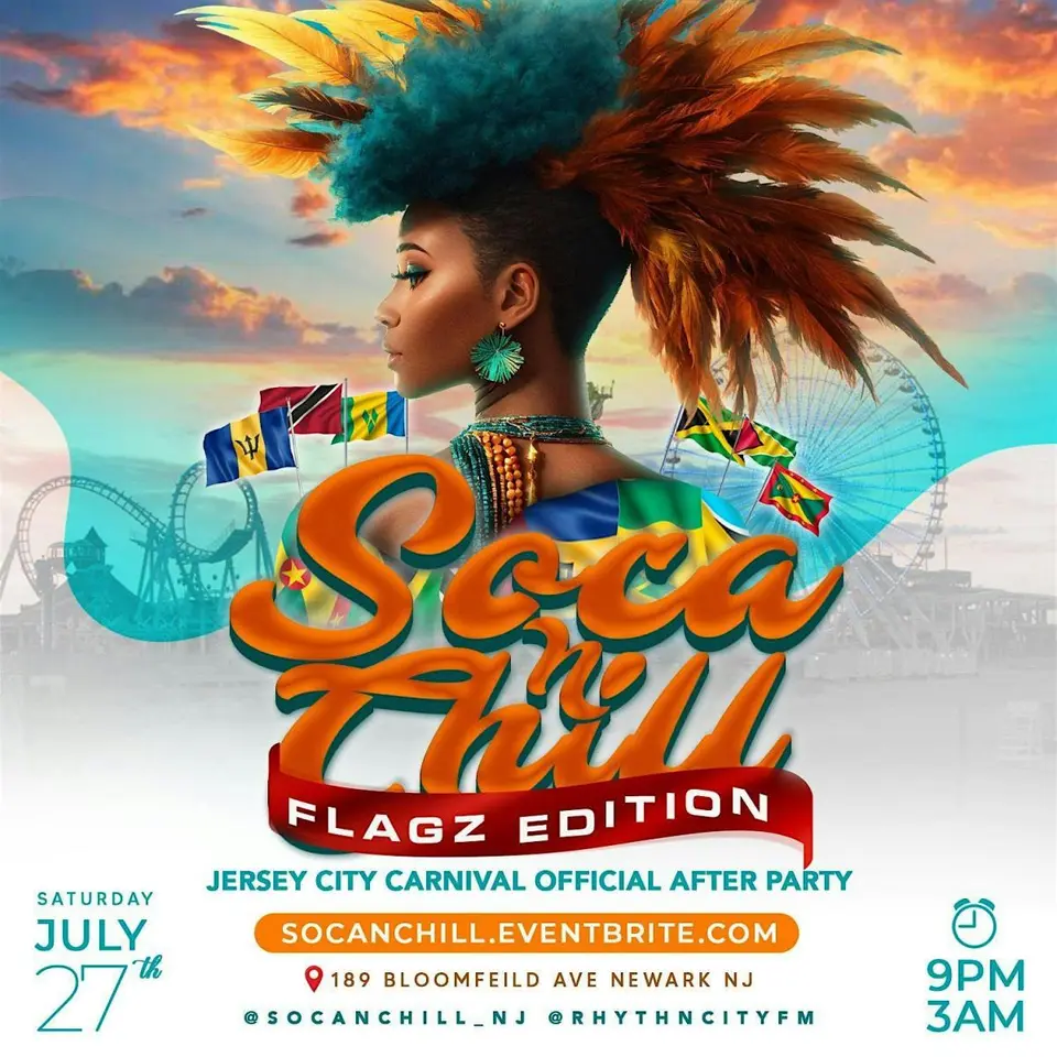 Soca N' Chill - flagz flyer or graphic.