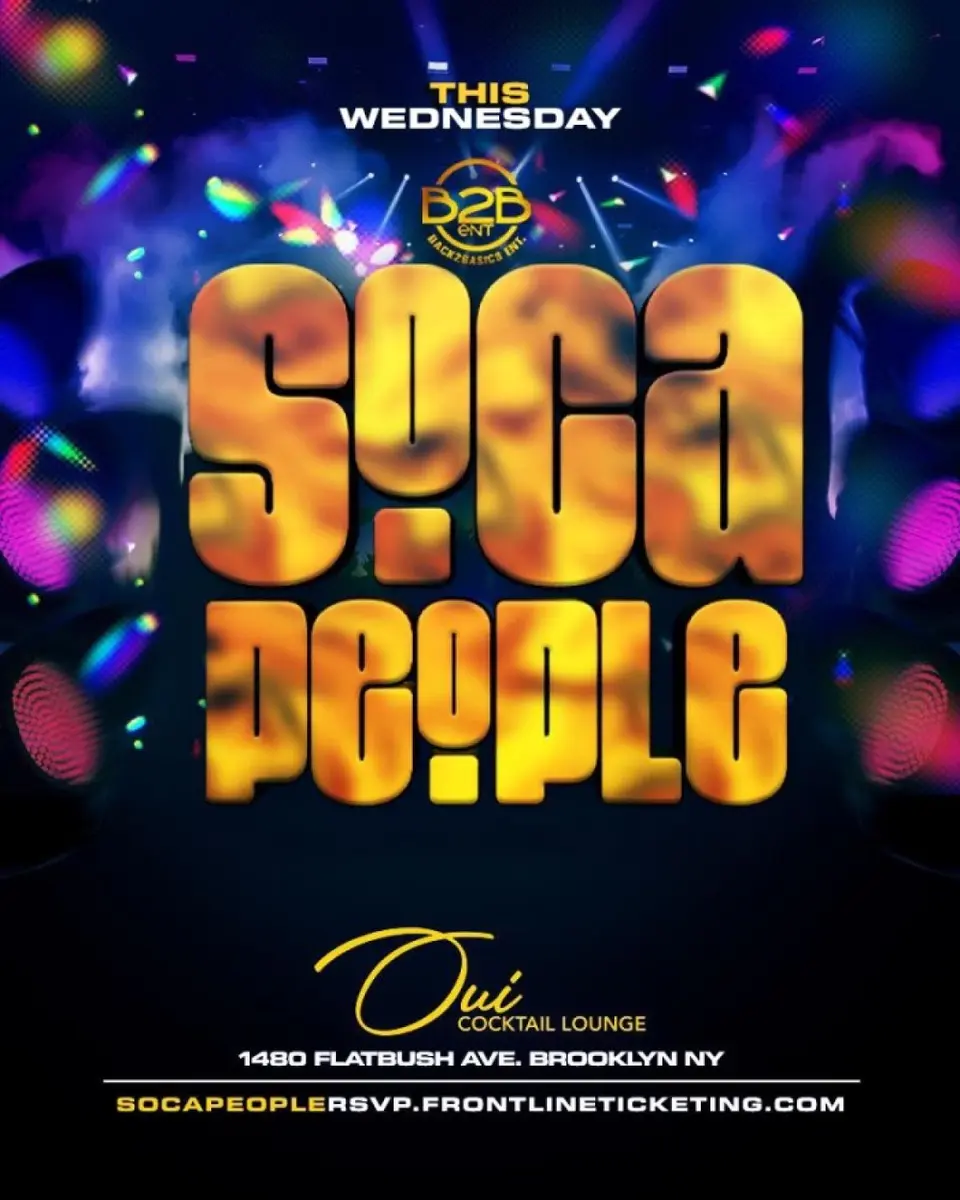 Soca People flyer or graphic.