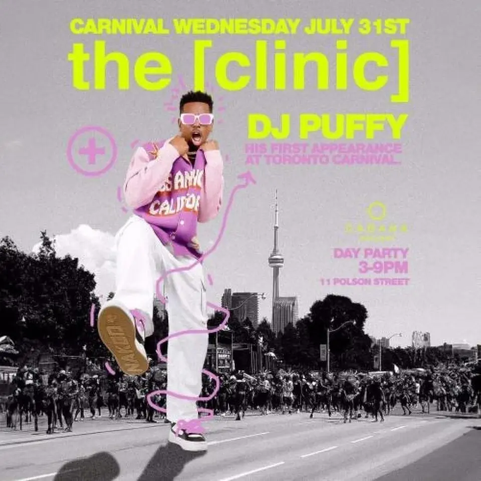 The Clinic flyer or graphic.