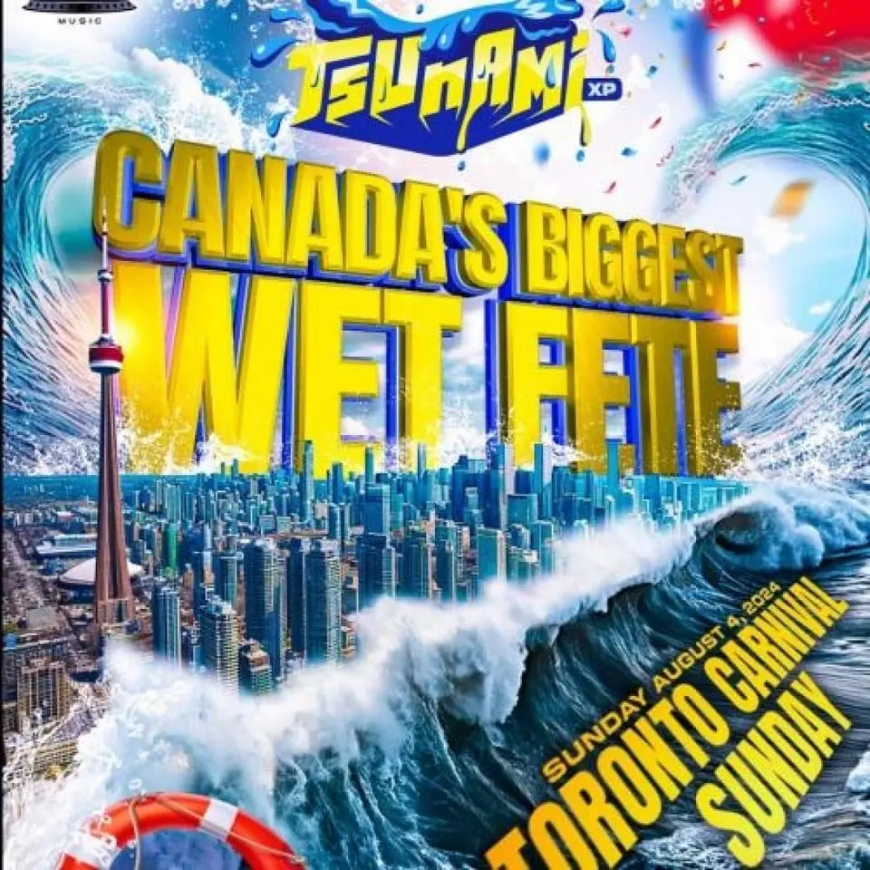 Tsunami flyer or graphic.