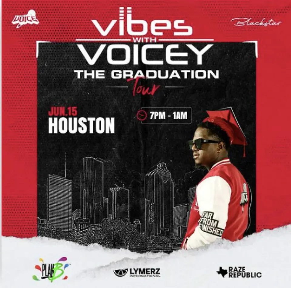 Vibes with Voicey: The Graduation Tour flyer or graphic.