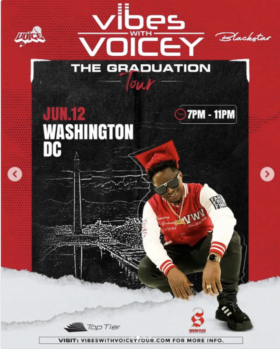 Vibes with Voicey: The Graduation Tour flyer or graphic.