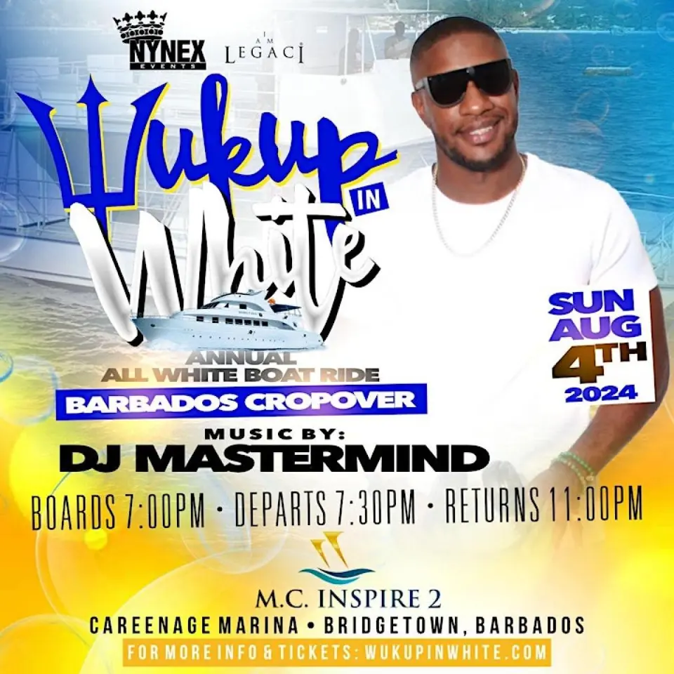 Wuk Up In White: The Annual All White Boat Ride  flyer or graphic.