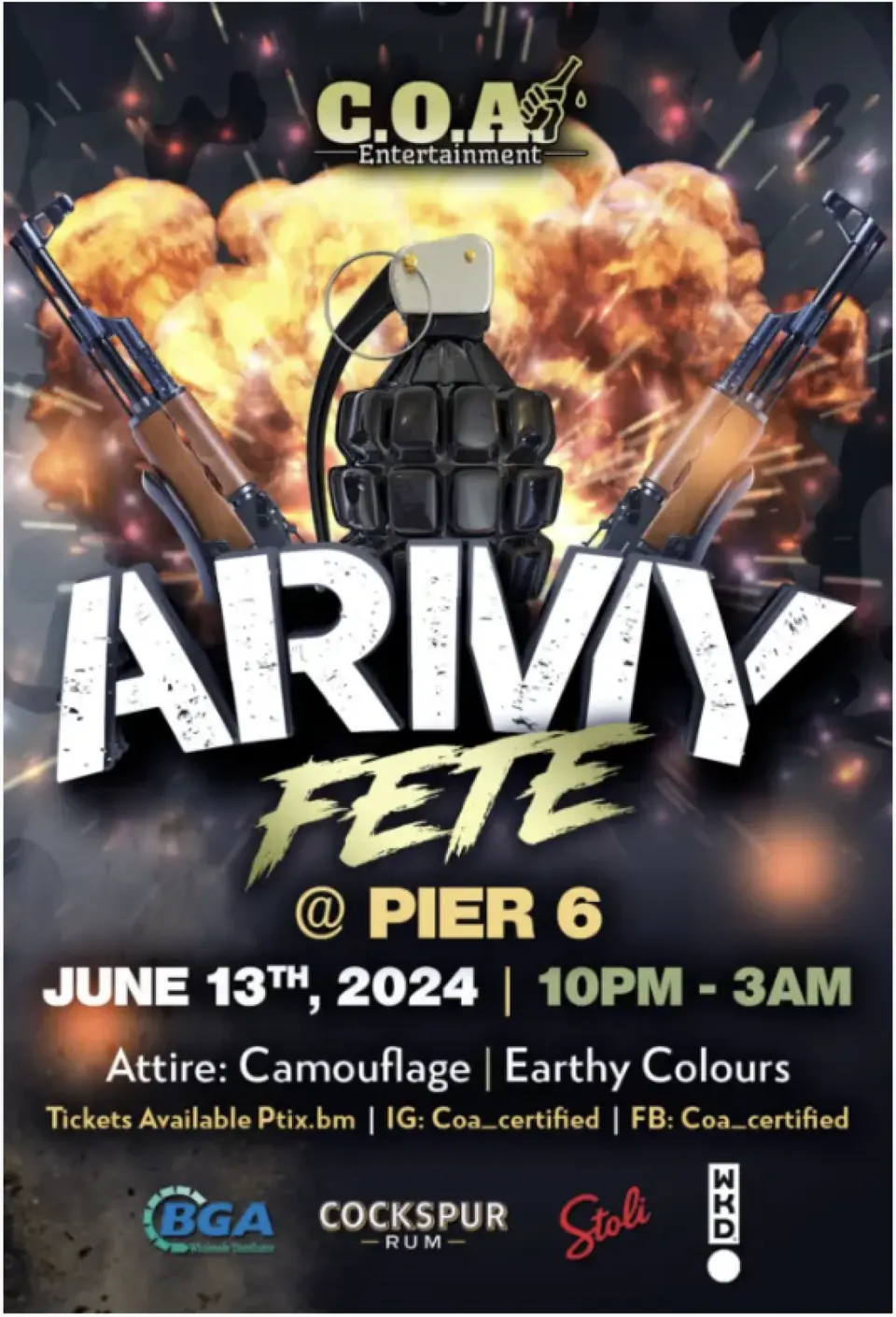 Army Fete flyer or graphic.