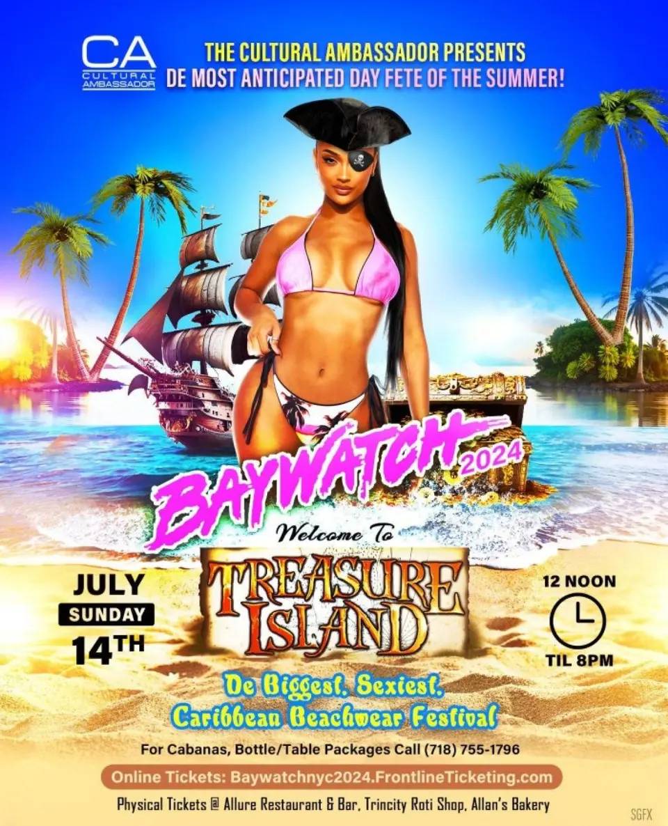Bay Watch flyer or graphic.