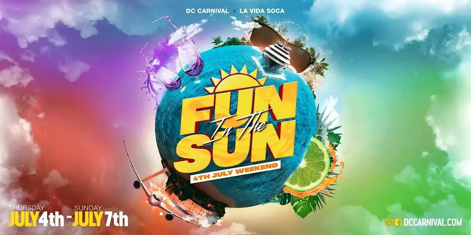 FUN in the SUN: 4th July Wknd Getaway! flyer or graphic.