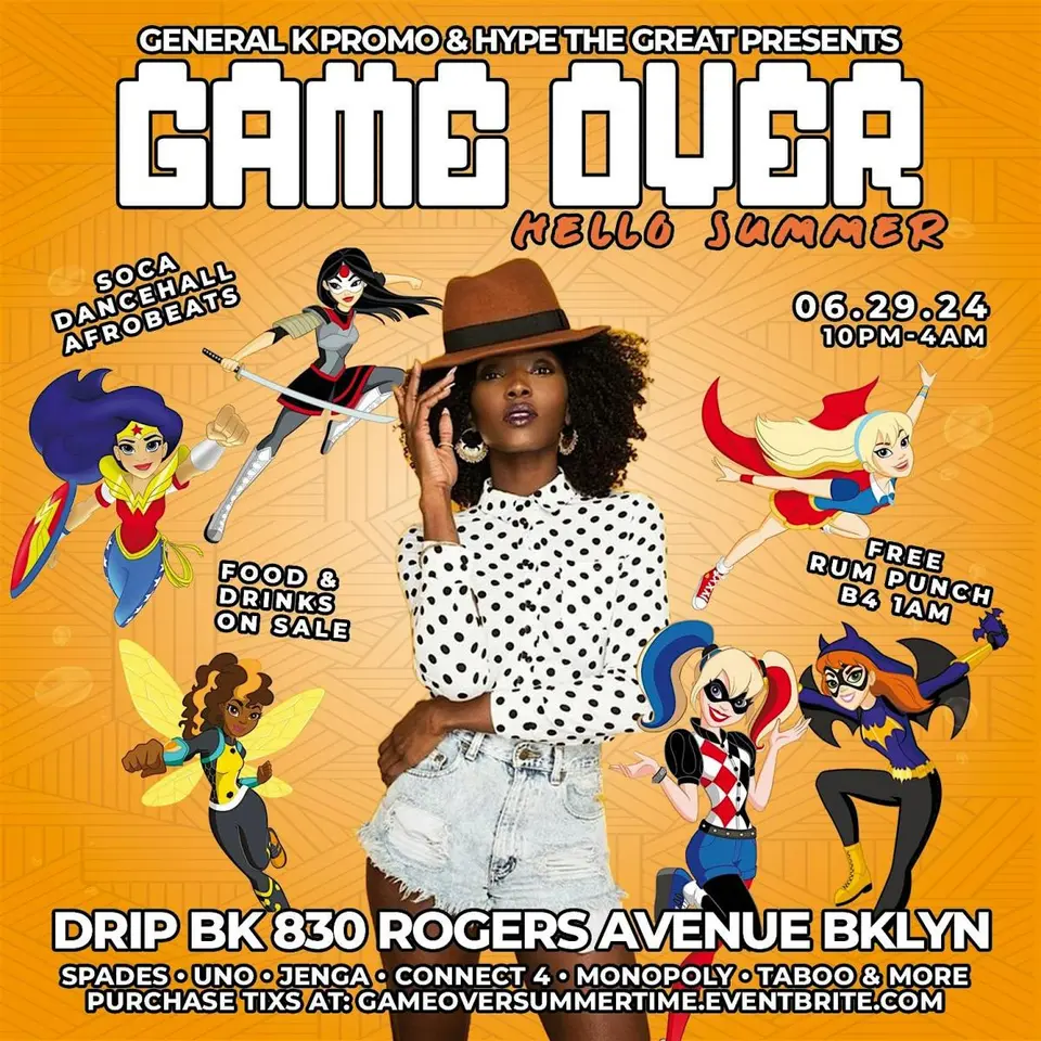 Game Over Part 3-Hello Summer flyer or graphic.