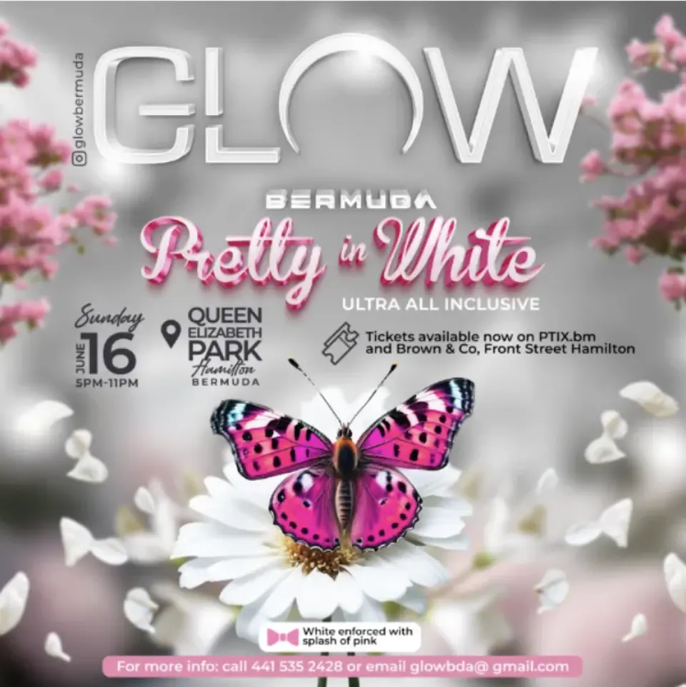 Glow flyer or graphic.