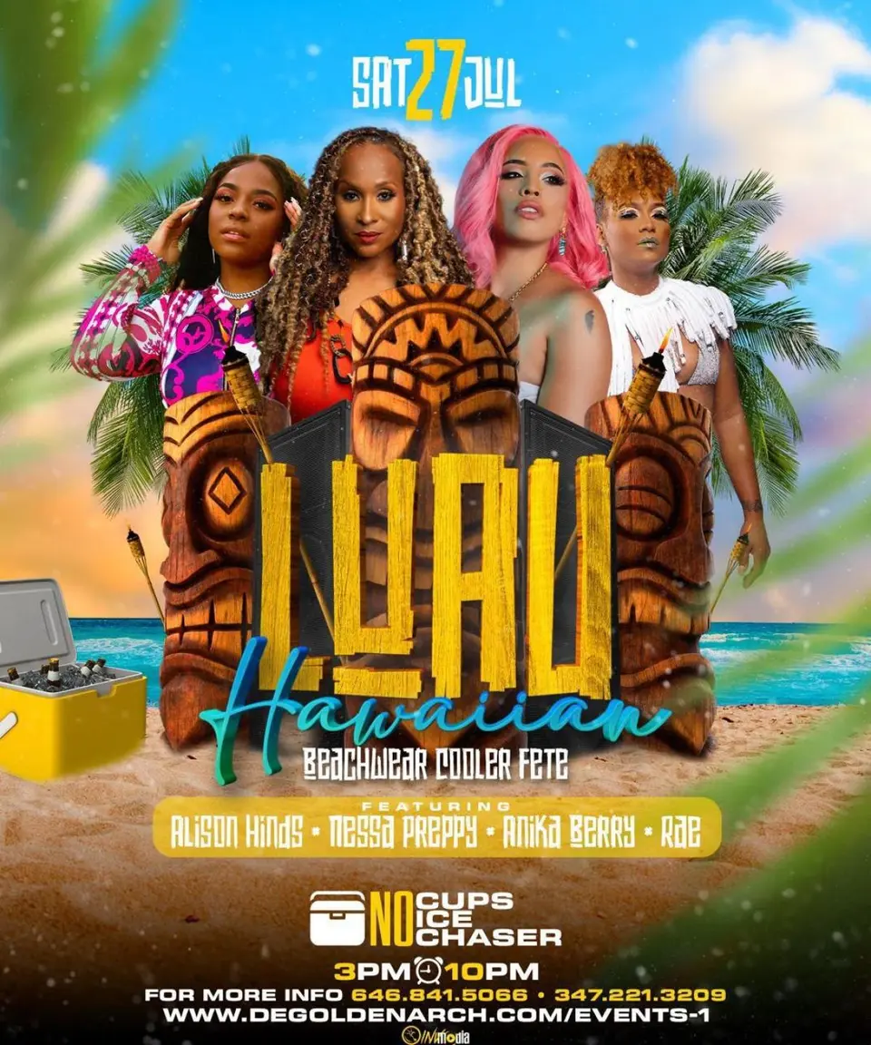 Luau flyer or graphic.