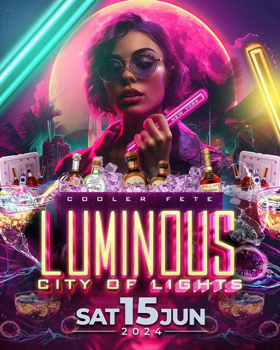 Luminous flyer or graphic.