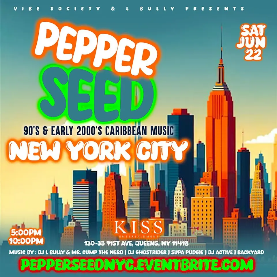 Pepperseed - 90s and Early 00s Party flyer or graphic.