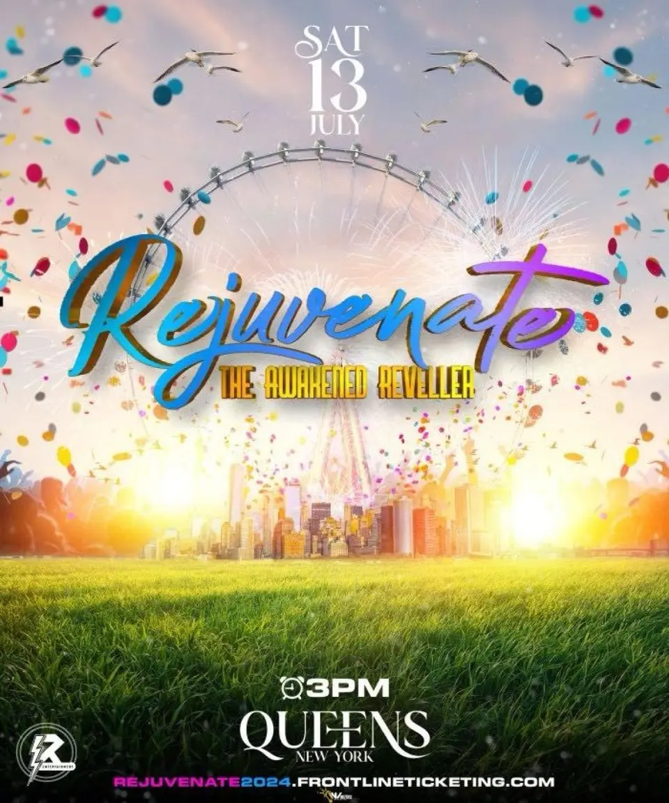 Rejuvenate "The Awakened Reveller" flyer or graphic.
