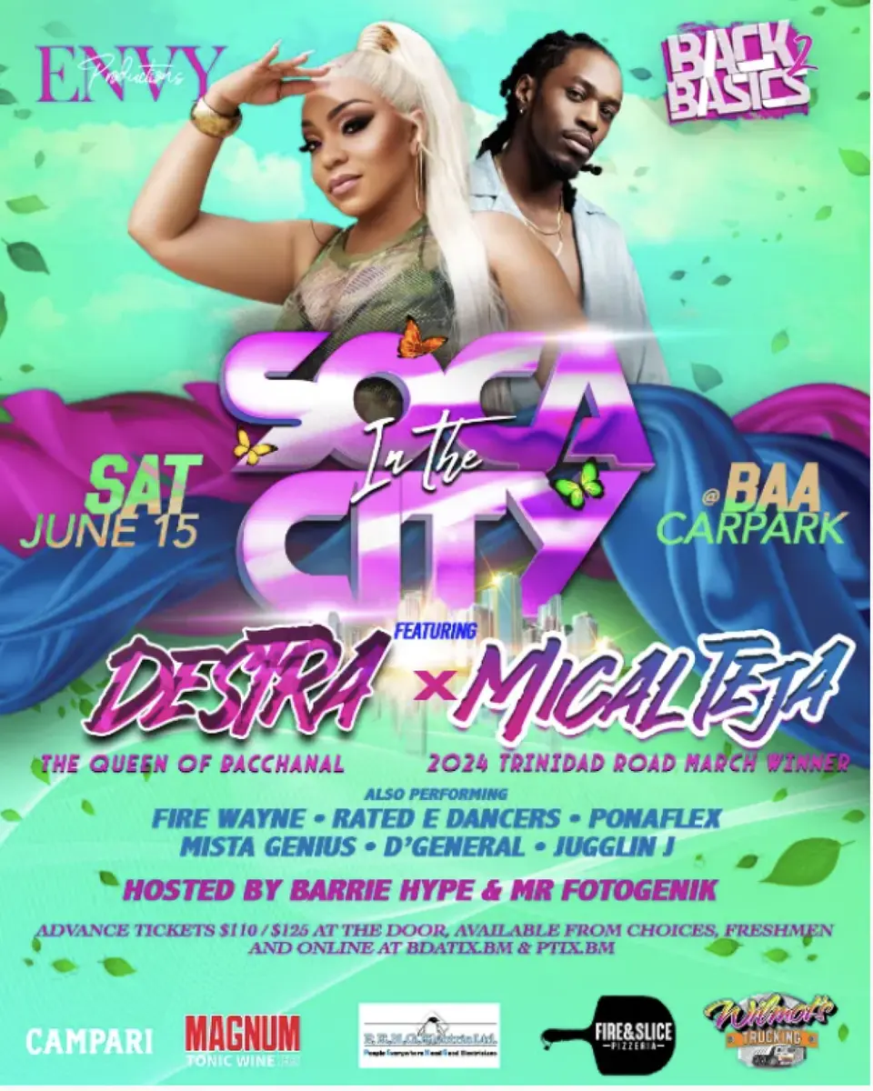Soca In The City flyer or graphic.