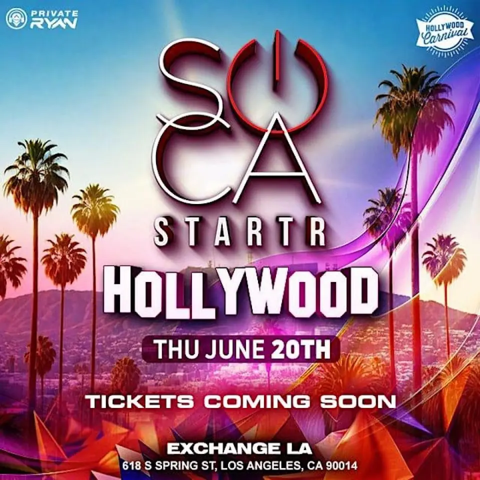 Soca Starter flyer or graphic.