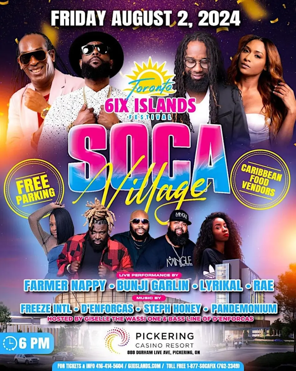 Soca Village flyer or graphic.